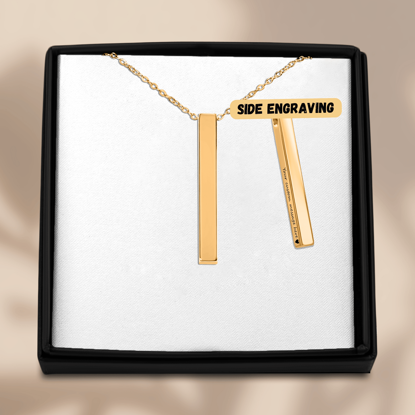 3D Bar Necklace