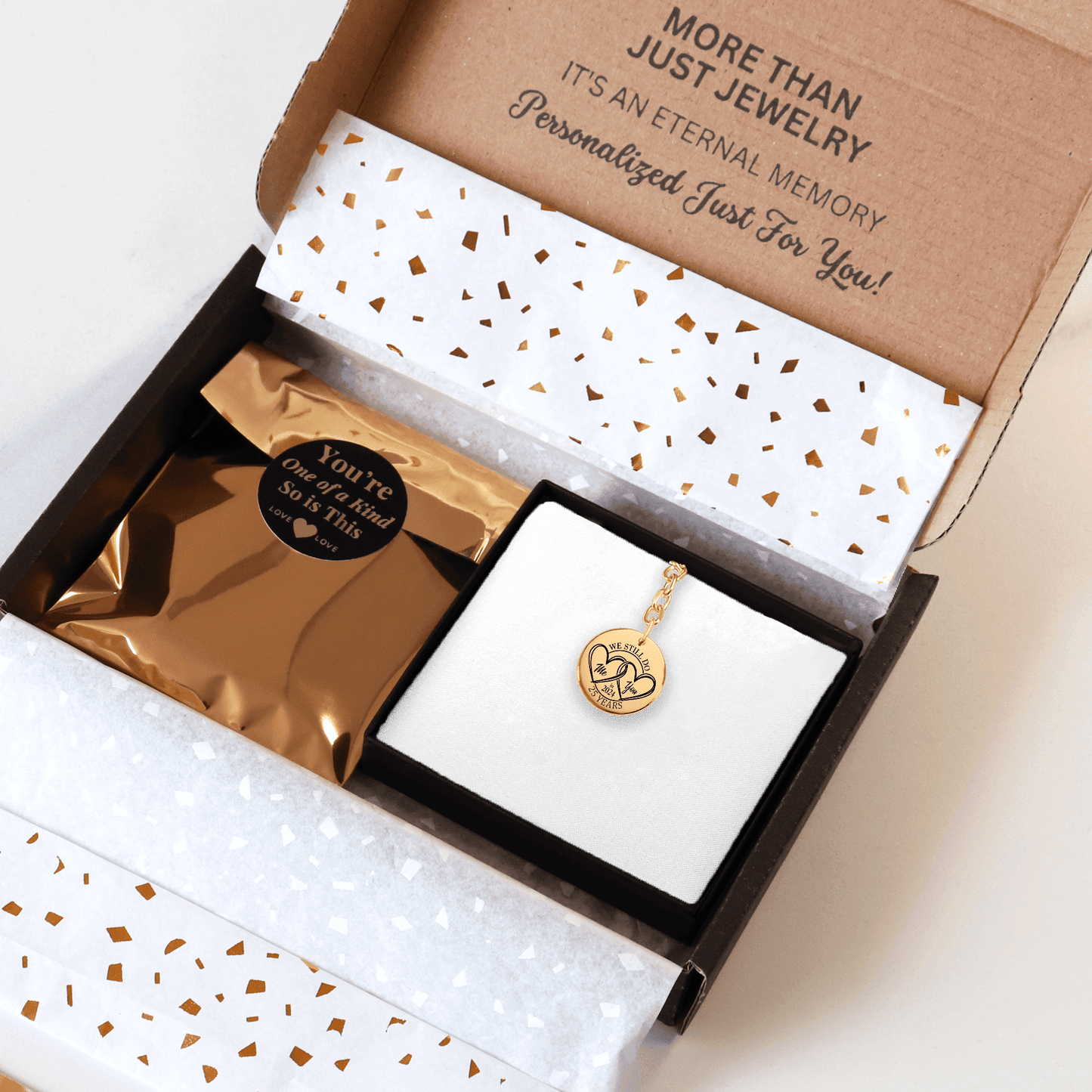 25th Years Anniversary Coin Keychain