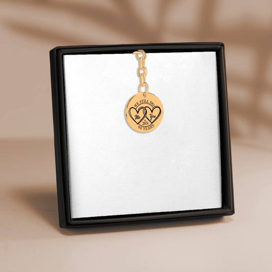 40th Years Anniversary Coin Keychain