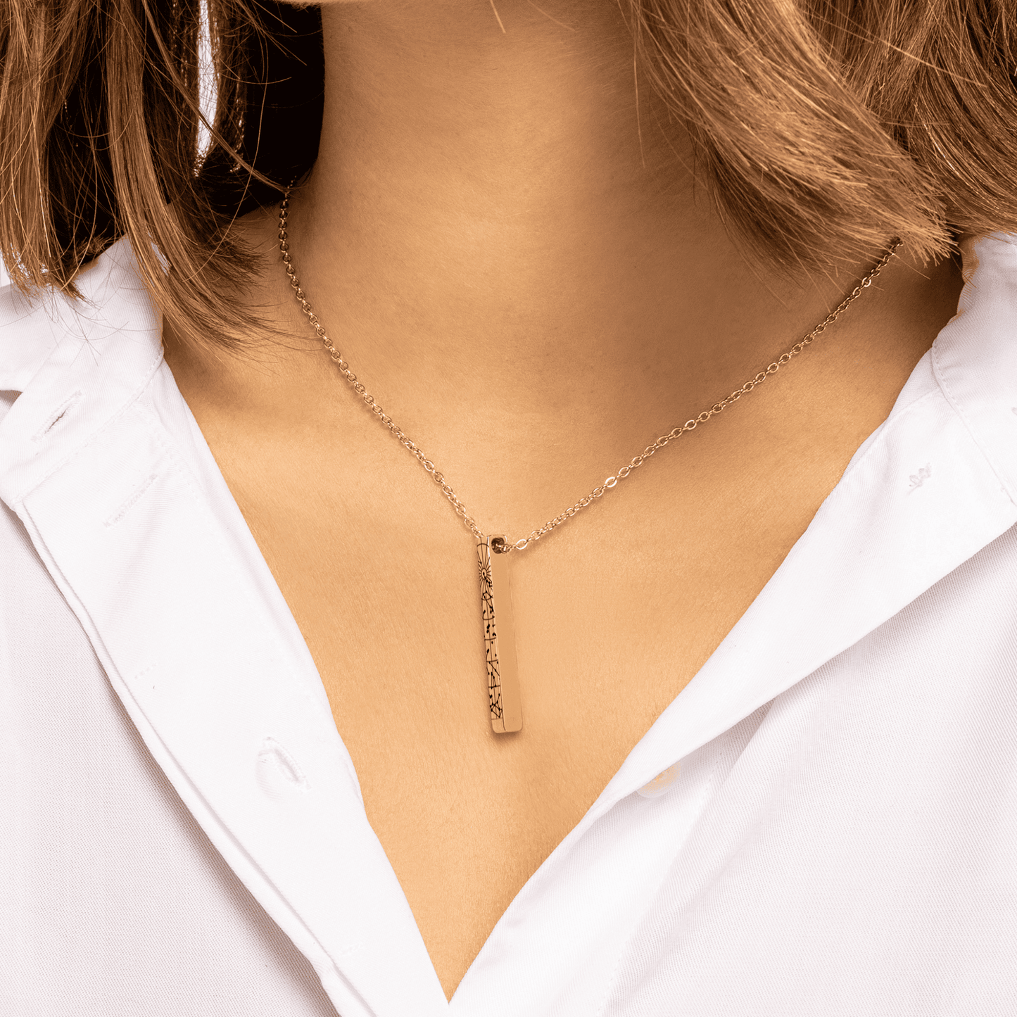 StarMap 3D Bar Necklace