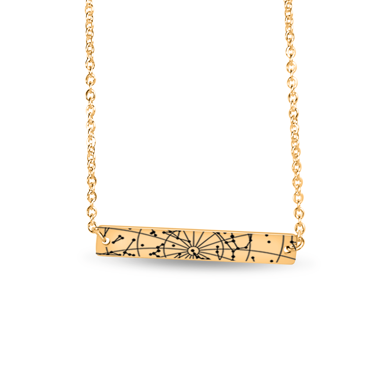 Horizontal Star Map Necklace