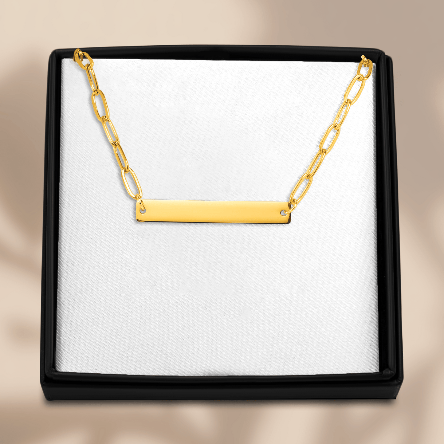 Paperclip Bar Necklace