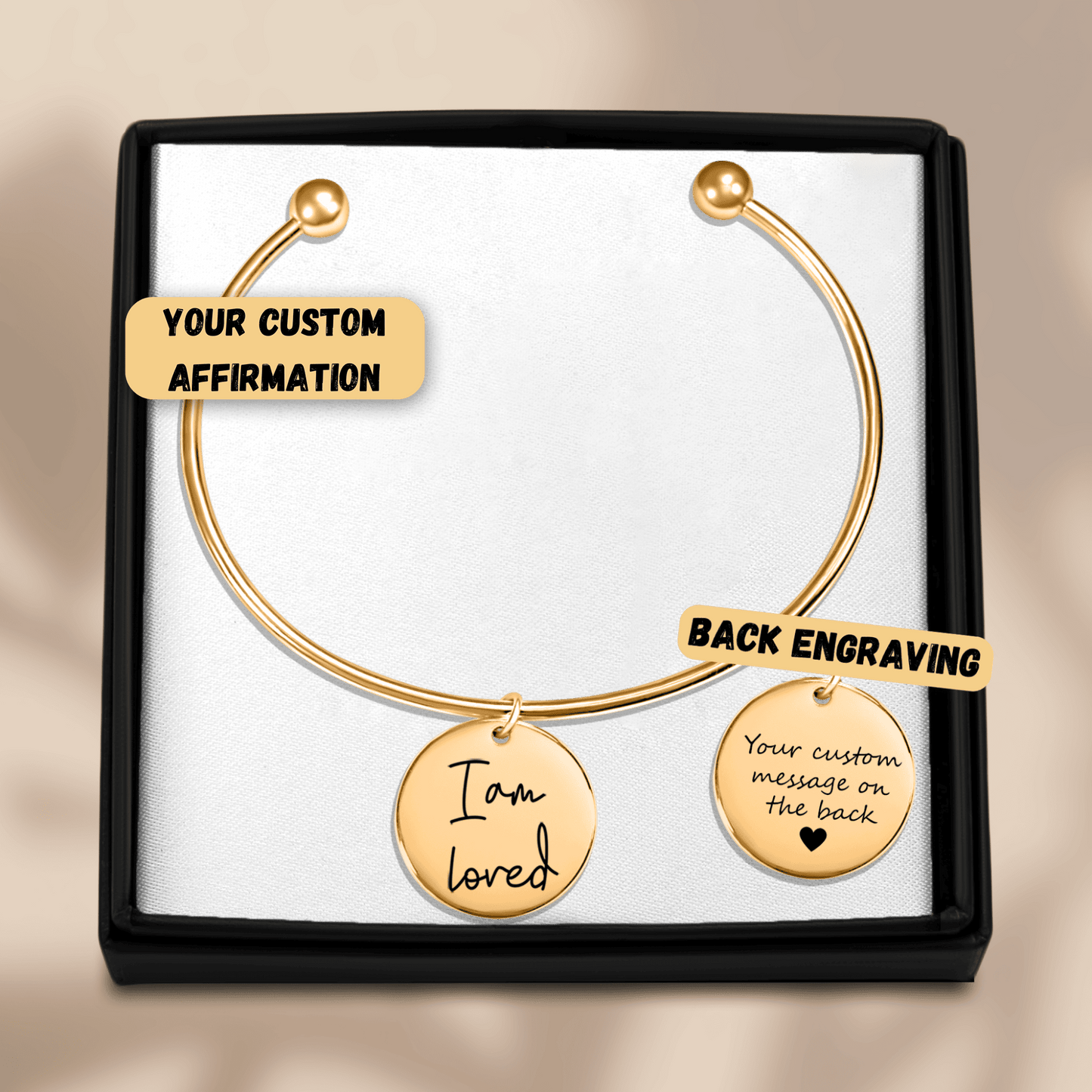Affirmation Coin Bangle