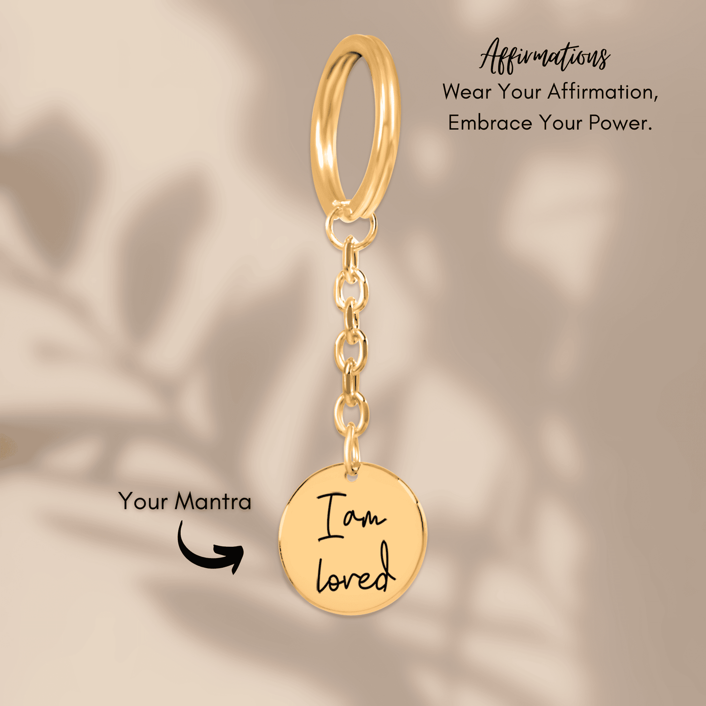 Affirmations Coin Keychains