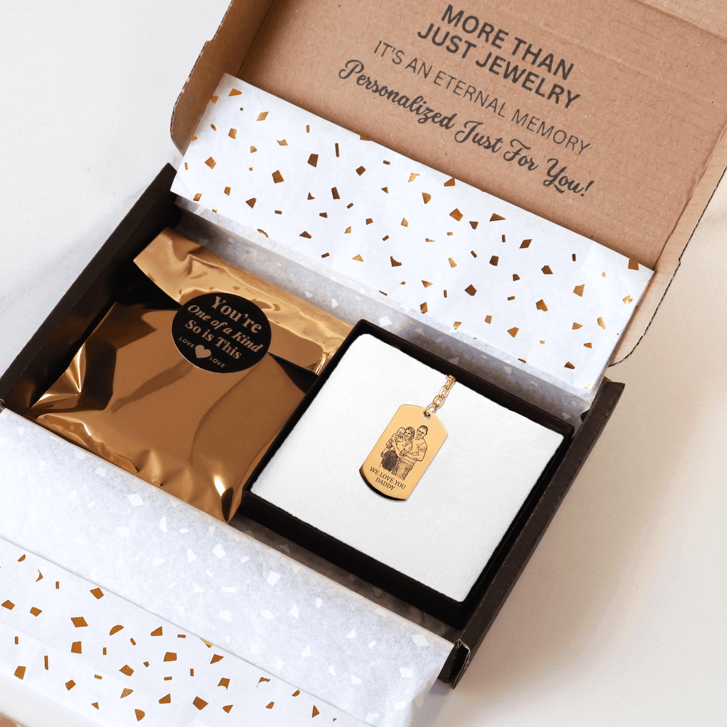 Family Portrait Tag Keychain