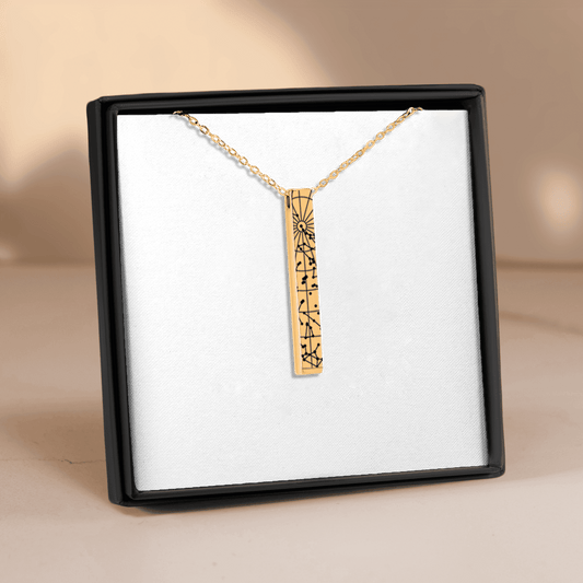StarMap 3D Bar Necklace