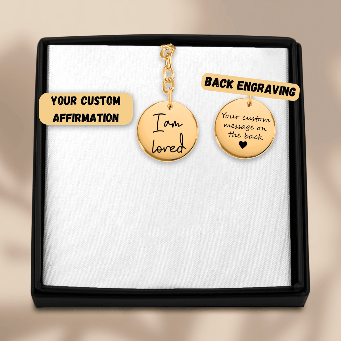 Affirmations Coin Keychains