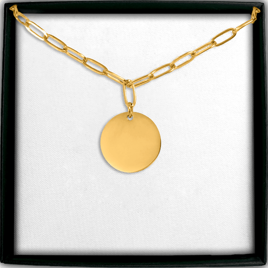 Paperclip Coin Necklace