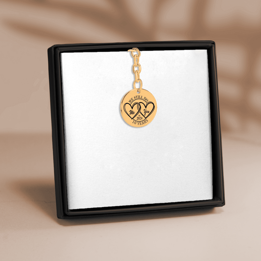 10th Years Anniversaries Coin Keychain