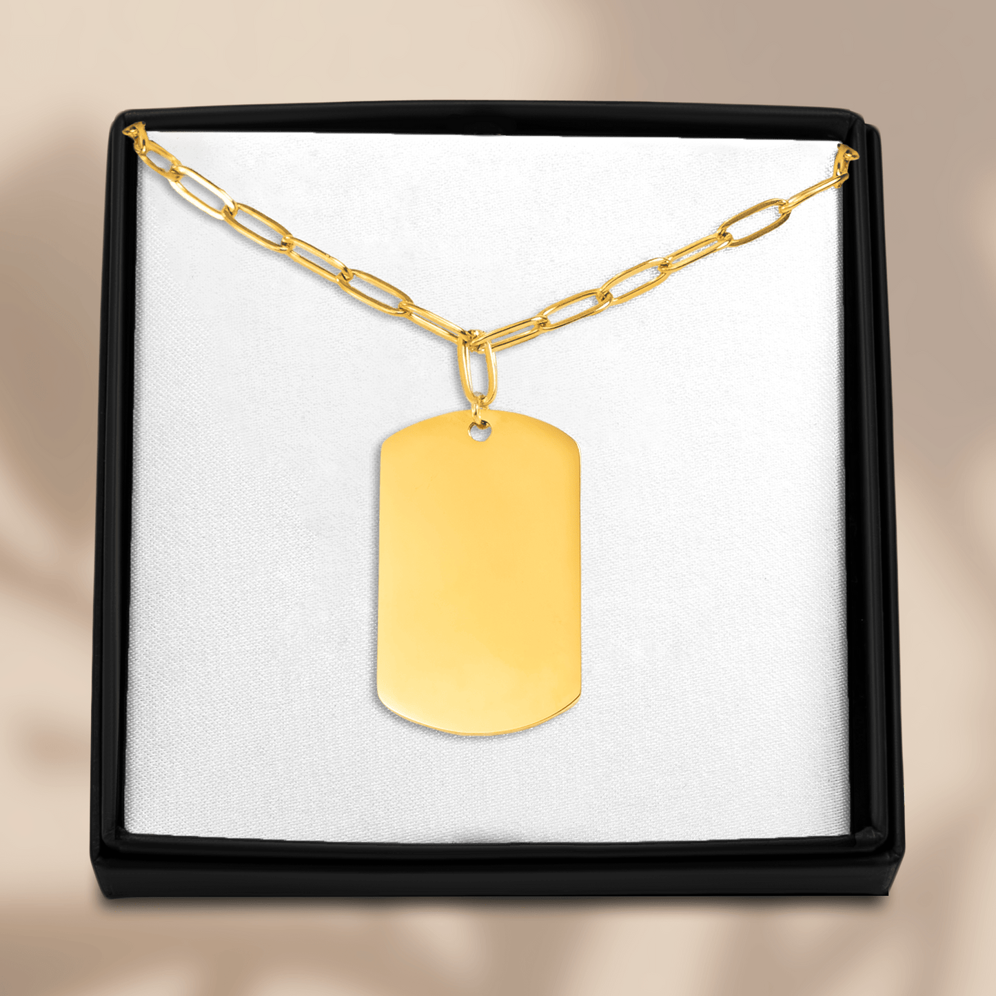 Paperclip Tag Necklace