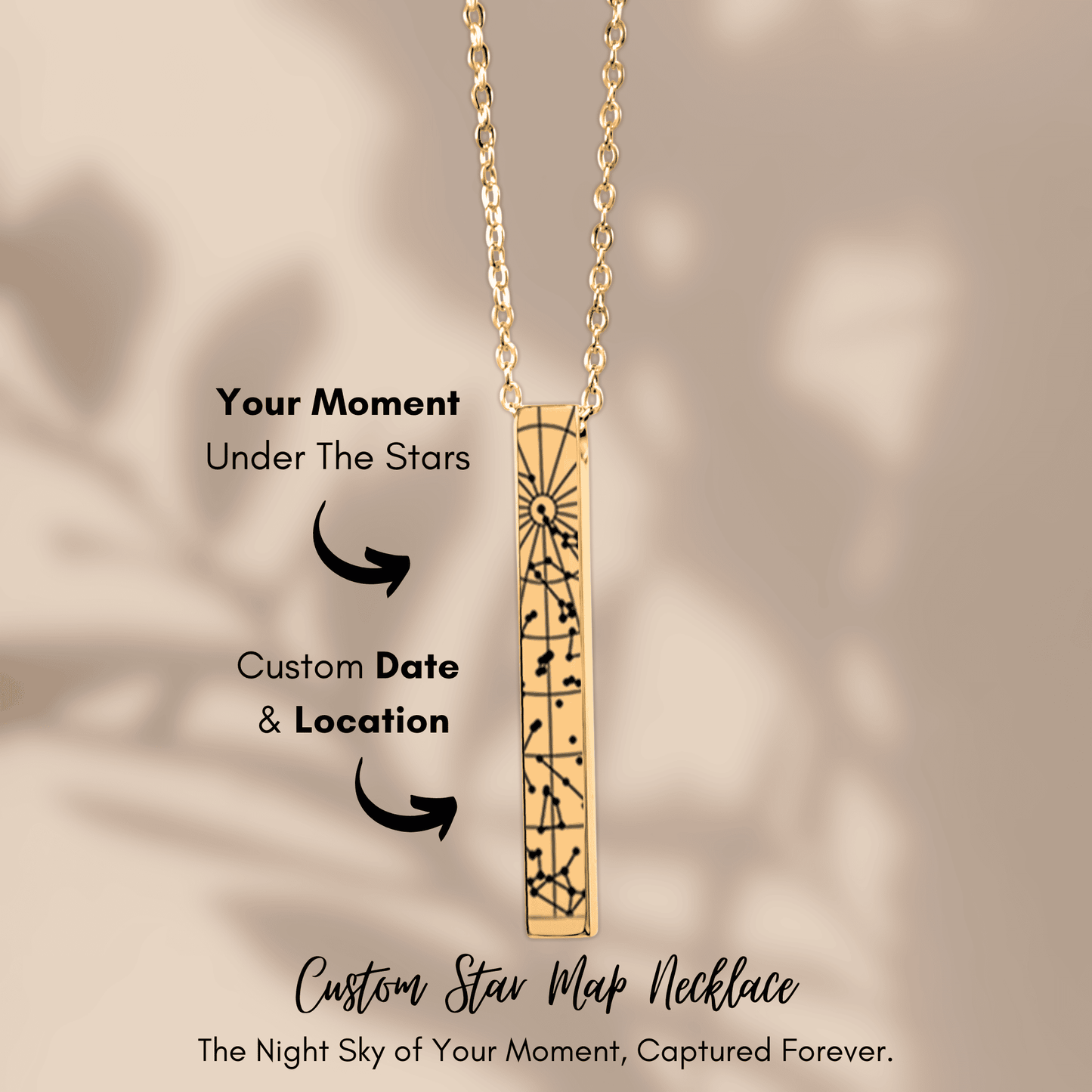 StarMap 3D Bar Necklace