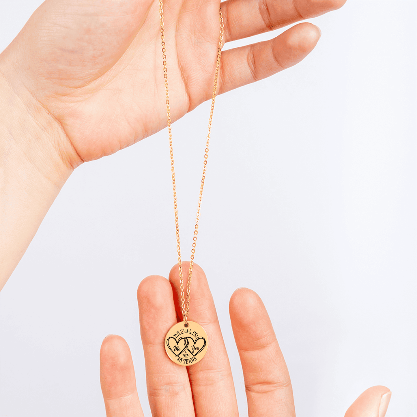 40th Years Anniversary Coin Necklace