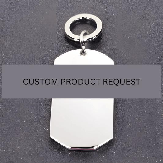Dog Tag Keychain (custom product request)