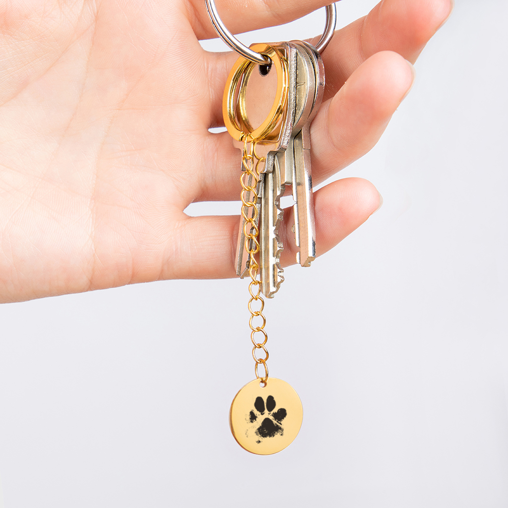 Pawprint Keychain
