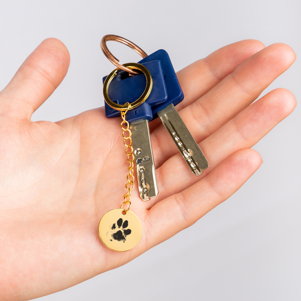 Pawprint Keychain
