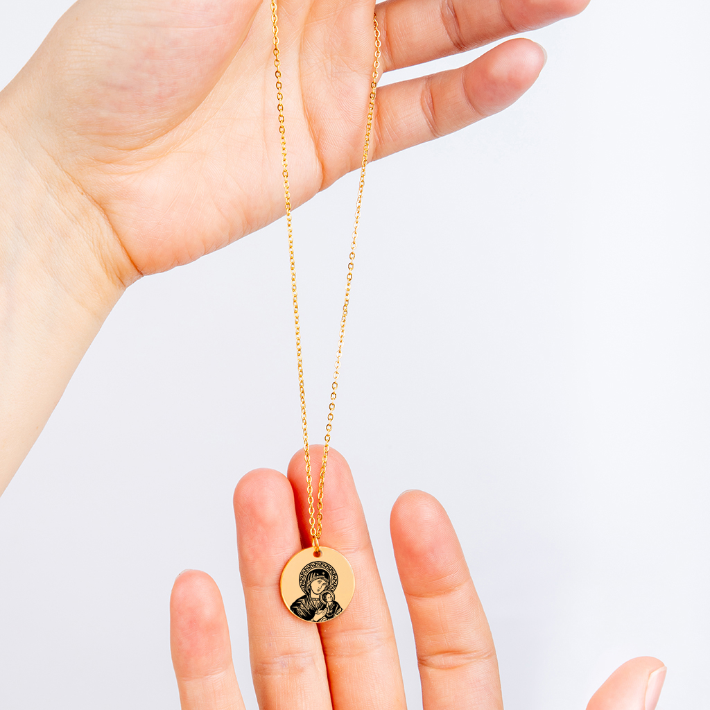 Virgin Mary & Baby Jesus Necklace