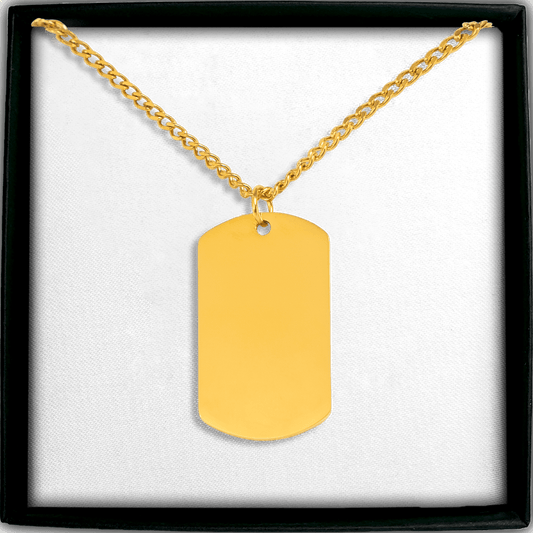 Cuban Tag Necklace