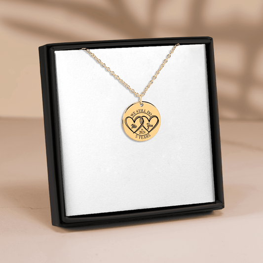 5th Years Anniversary Coin Necklace