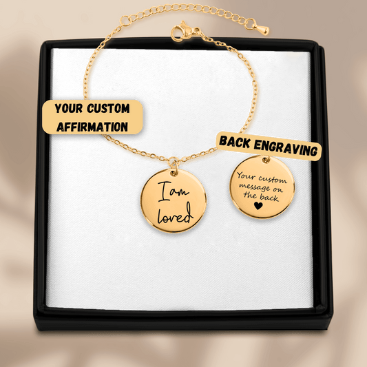 Affirmations Coin Bracelet