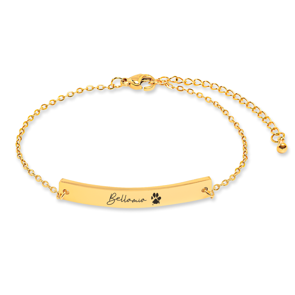 Dog sales name bracelet